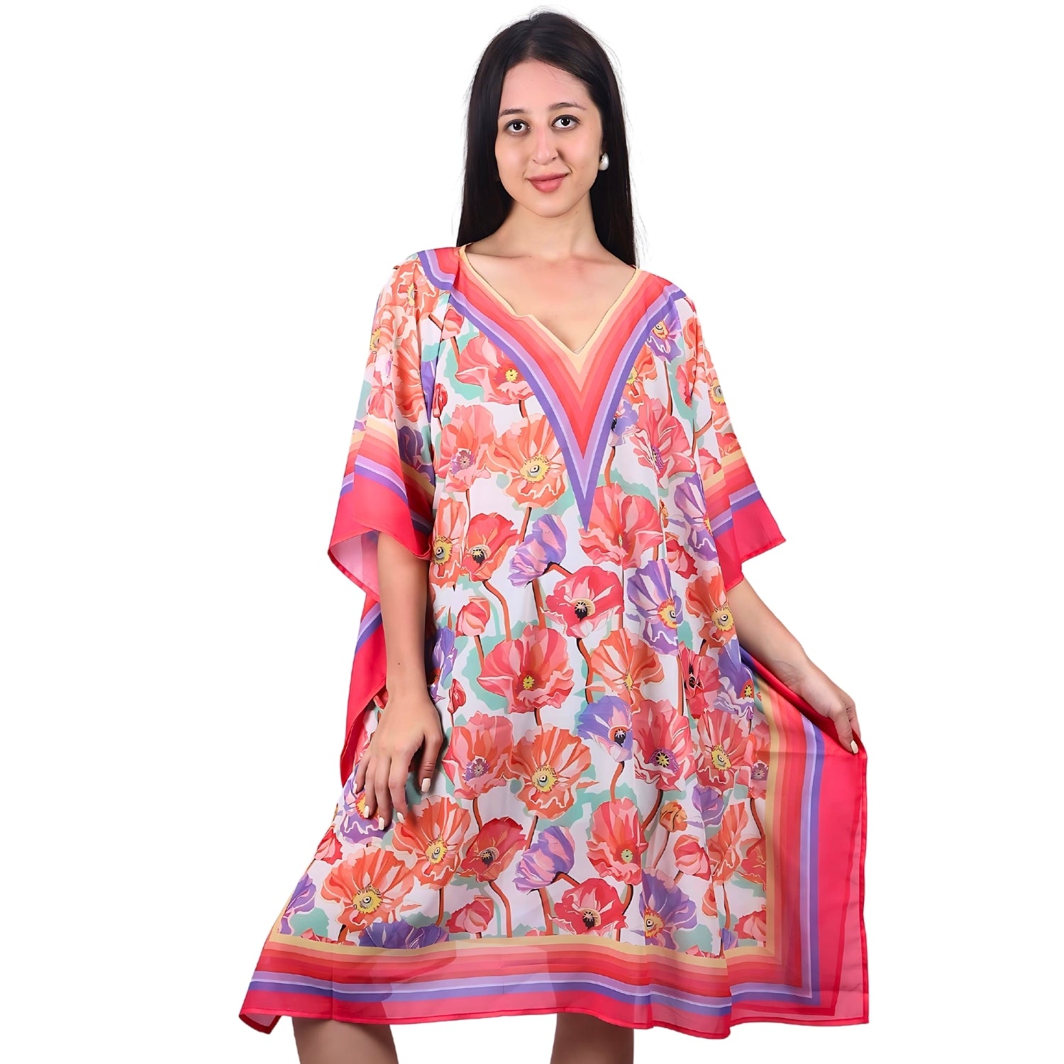 Blossom Dream kaftan dress with a comfortable fit
