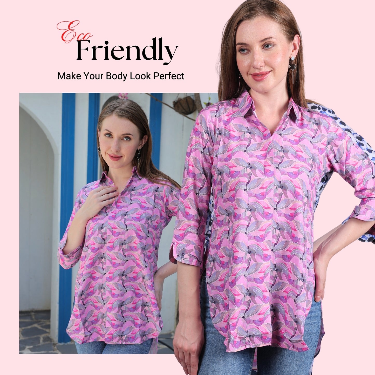 Glofash | Printed Modal Shirts for Women