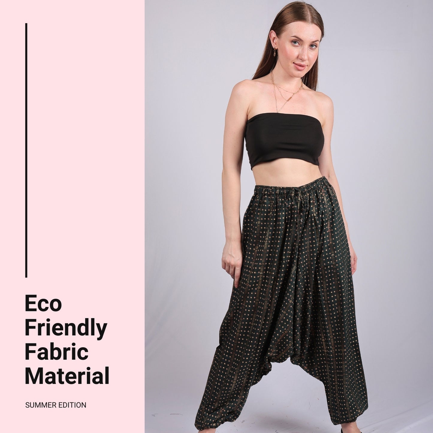 Women's Boho Harem Pants – Cozy and Chic Lounge, Yoga, and Beach Pants with Pockets.