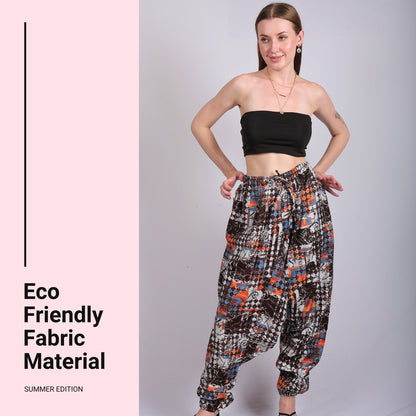 Women's Boho Harem Pants – Comfy and Chic Lounge, Yoga, and Beach Pants with Functional Pockets.