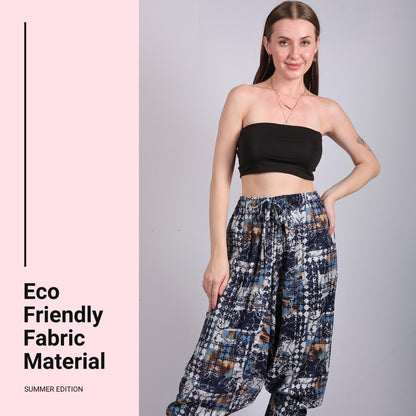 Women's Boho Harem Pants – Comfy and Chic Lounge, Yoga, and Beach Pants with Functional Pockets.