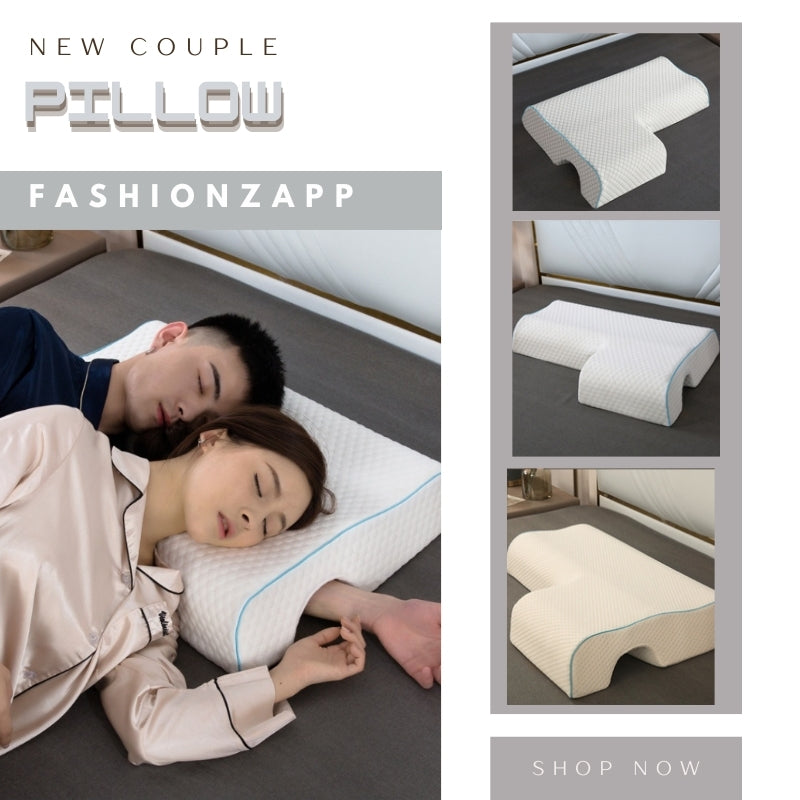 MemoryDream: Couples Pillow (Slow Rebound Memory Foam) -Fashionzapp