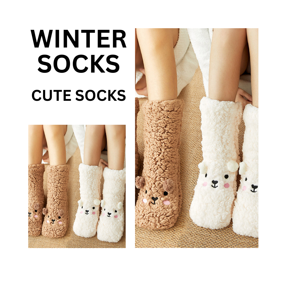 Coral Velvet Winter Floor Socks (Thick & Warm)- Fashionzapp - FashionZapp.com