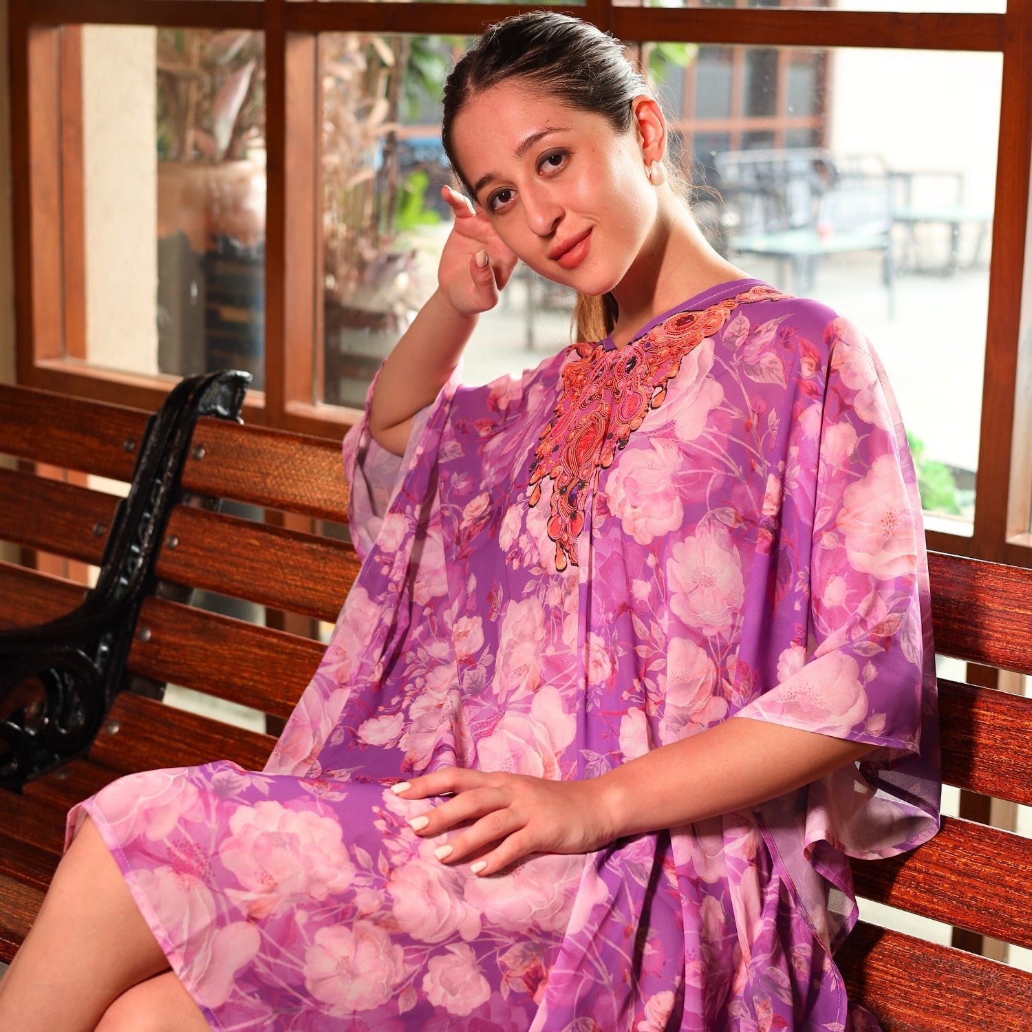 Blossom Dream floral kaftan dress by GloFash
