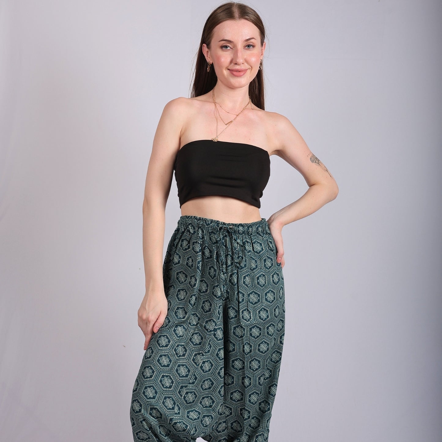 Bohemian Harem Pants for Women – Comfortable Yoga & Lounge Pants with Pockets