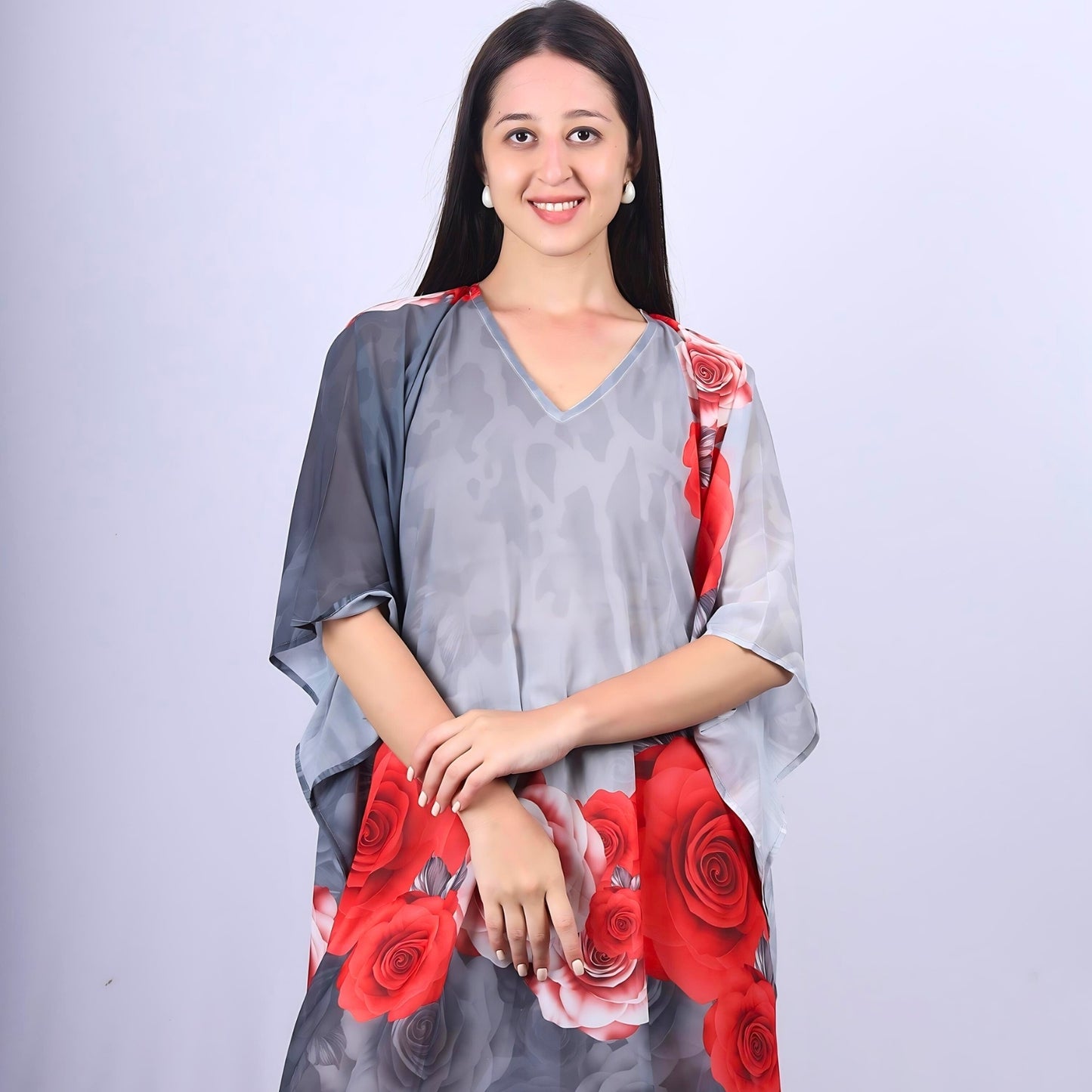 Blossom Dream kaftan dress for casual elegance
