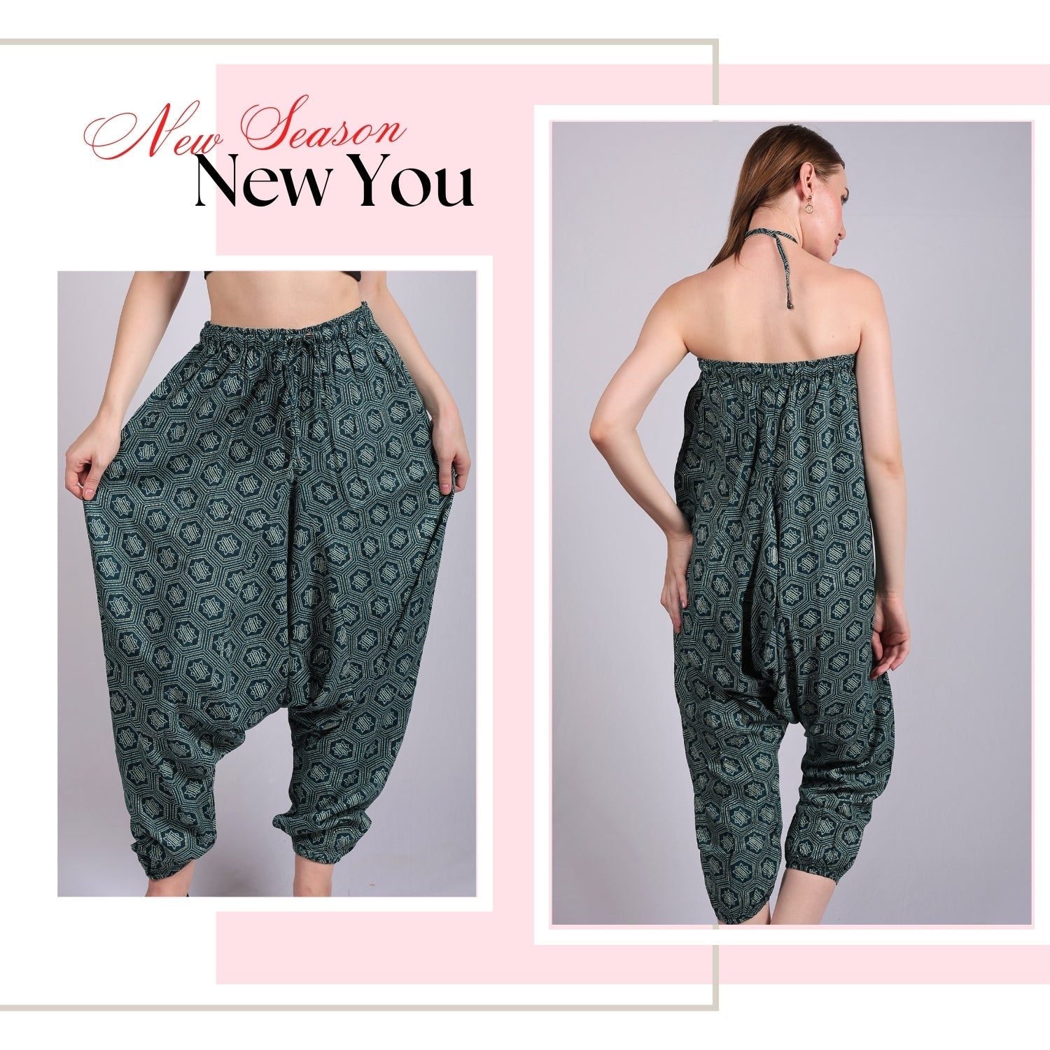 Bohemian Harem Pants for Women – Comfortable Yoga Pants - FashionZapp.com