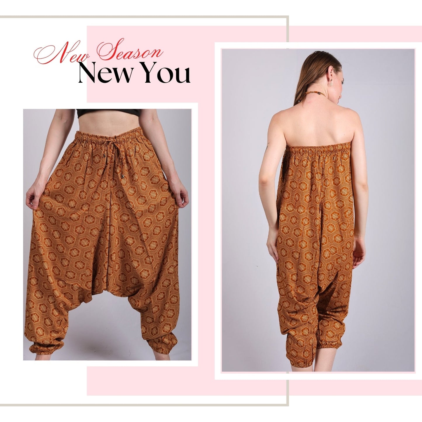 Bohemian Harem Pants for Women – Comfortable Yoga Pants - FashionZapp.com