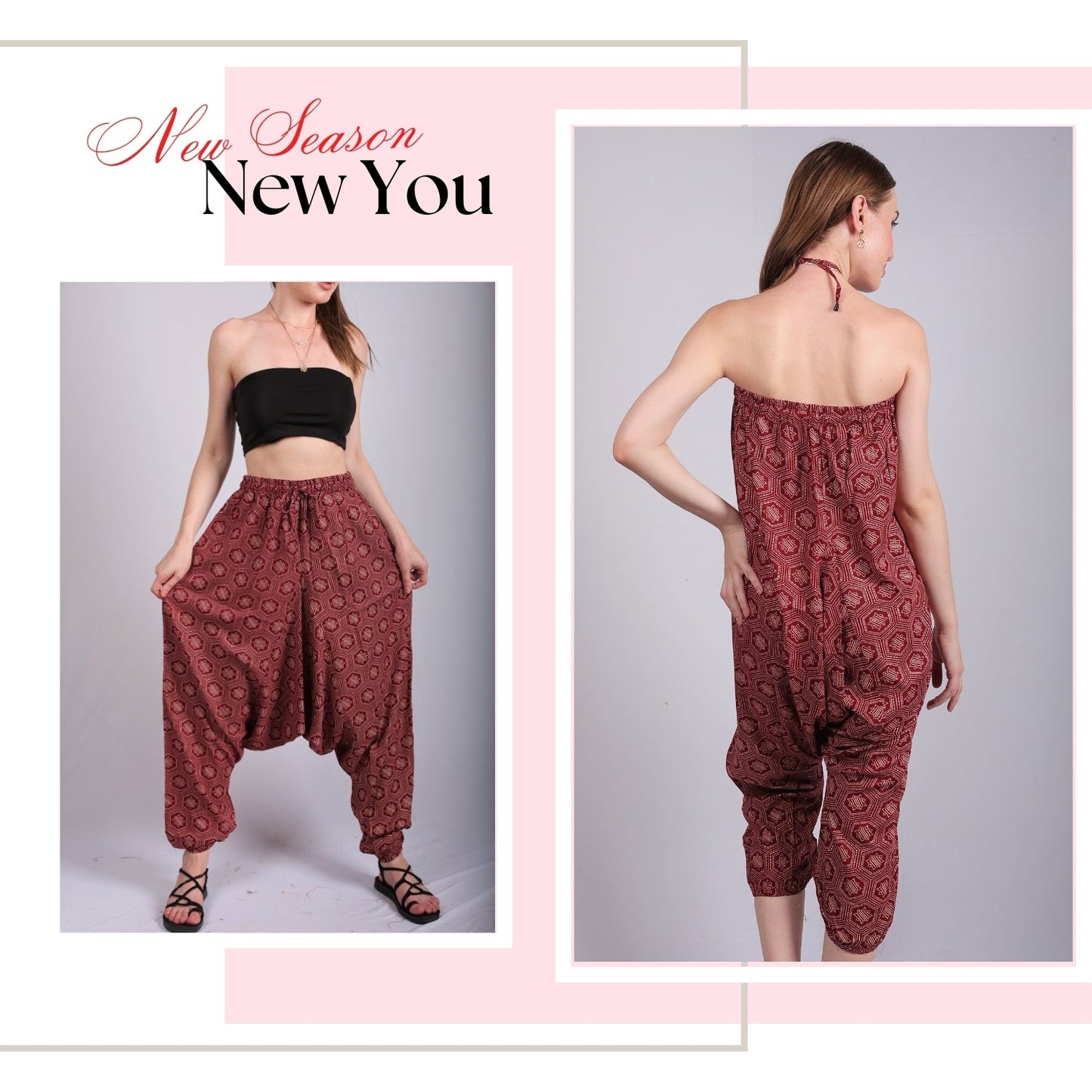 Bohemian Harem Pants for Women – Comfortable Yoga Pants - FashionZapp.com