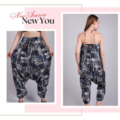 Women's Boho Harem Pants – Comfy and Chic Lounge, Yoga, and Beach Pants with Functional Pockets.