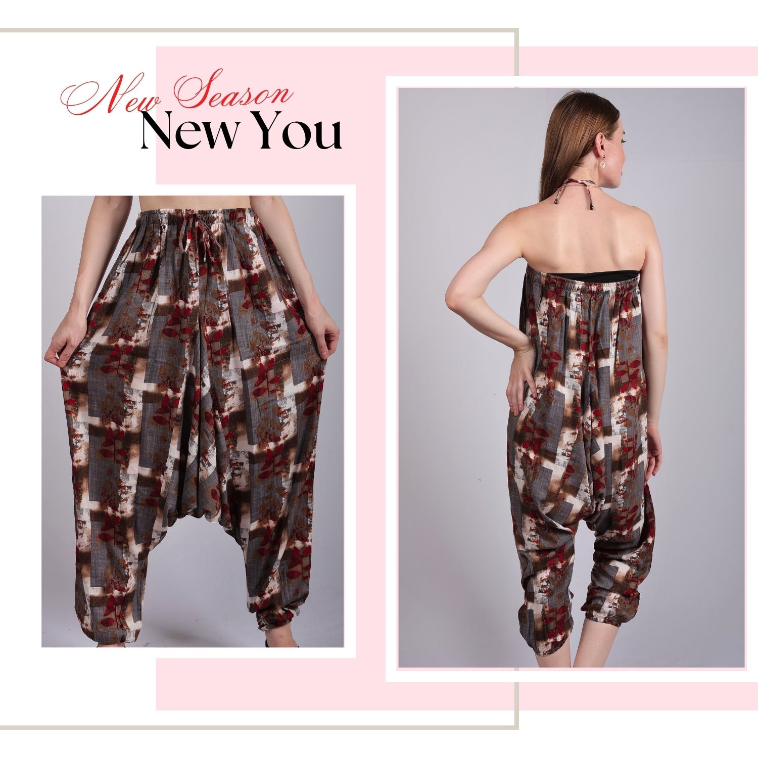 Bohemian Harem Pants for Women – Fashionable Pants with Pockets - FashionZapp.com
