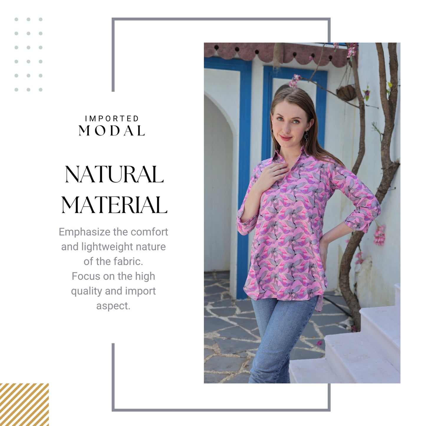 Glofash | Printed Modal Shirts for Women