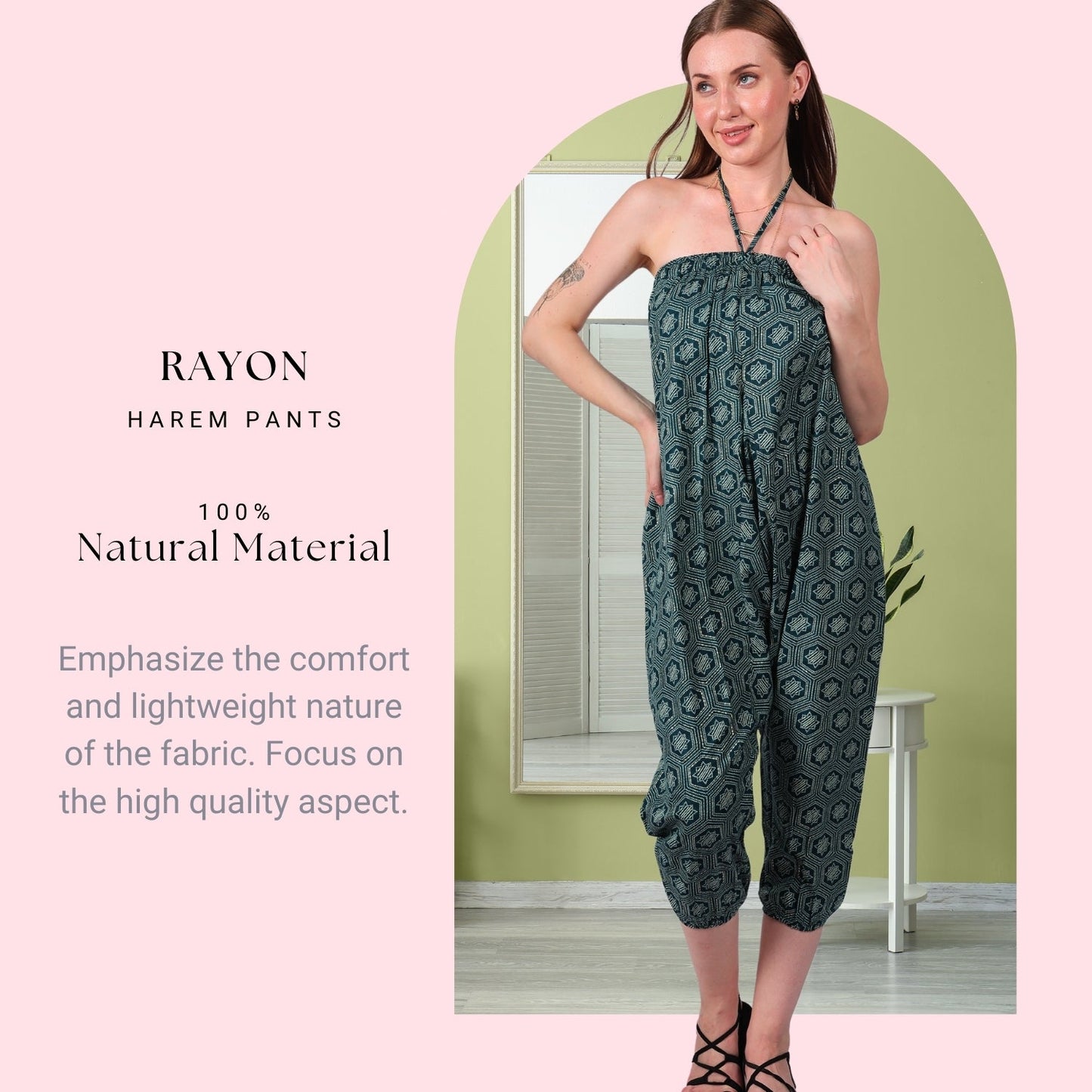 Bohemian Harem Pants for Women – Comfortable Yoga Pants - FashionZapp.com