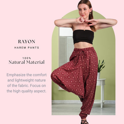 Bohemian Harem Pants for Women – Comfortable Yoga Pants - FashionZapp.com