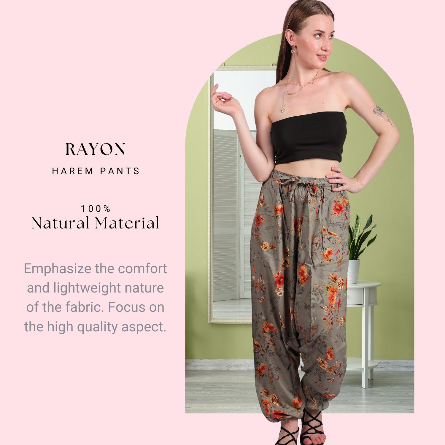 Women's Bohemian Harem Pants – Stylish Yoga & Lounge Pants - FashionZapp.com