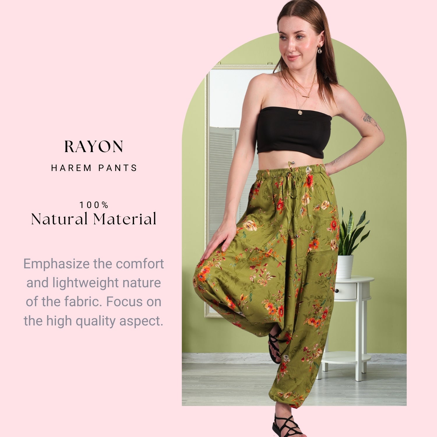 Women's Bohemian Harem Pants – Stylish Yoga & Lounge Pants - FashionZapp.com
