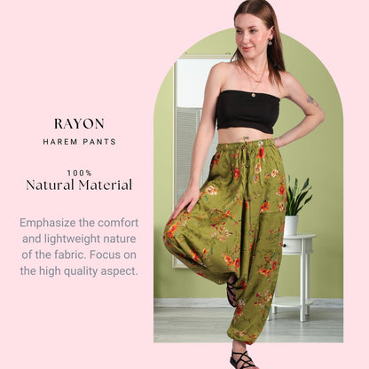 Women's Bohemian Harem Pants – Stylish Yoga & Lounge Pants - FashionZapp.com