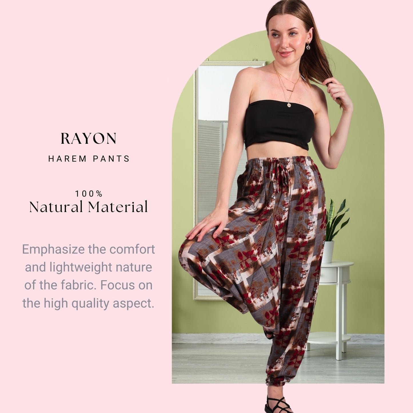 Bohemian Harem Pants for Women – Fashionable Pants with Pockets - FashionZapp.com