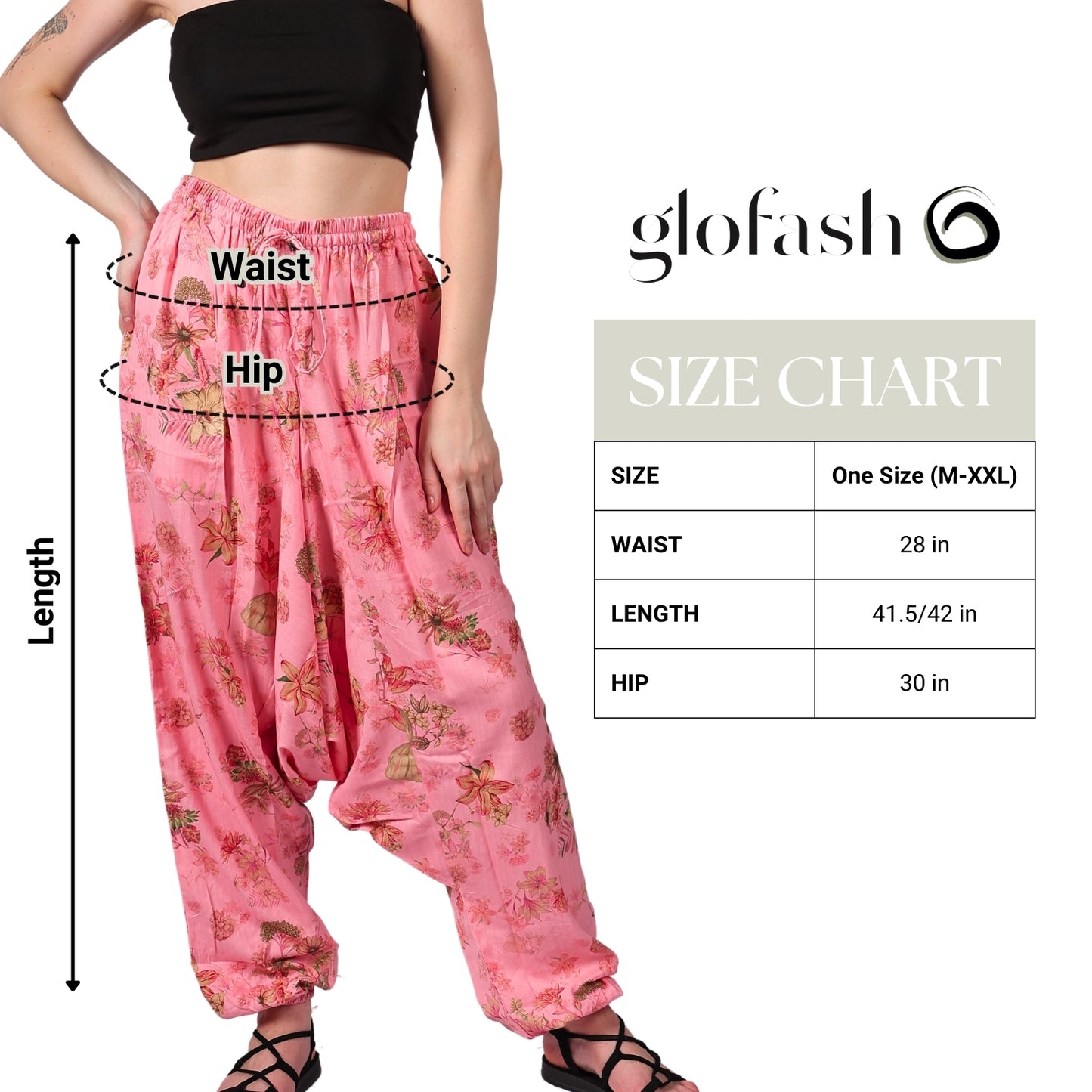 Women's Boho Harem Pants – Relaxed Fit Yoga & Lounge Pants with Convenient Pockets