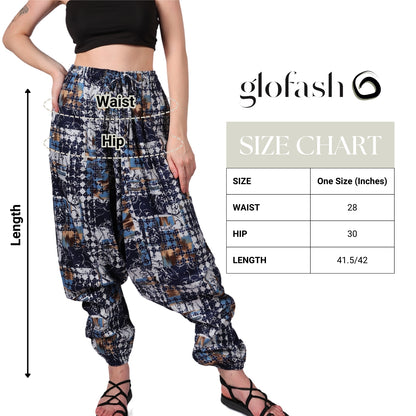 Women's Boho Harem Pants – Comfy and Chic Lounge, Yoga, and Beach Pants with Functional Pockets.