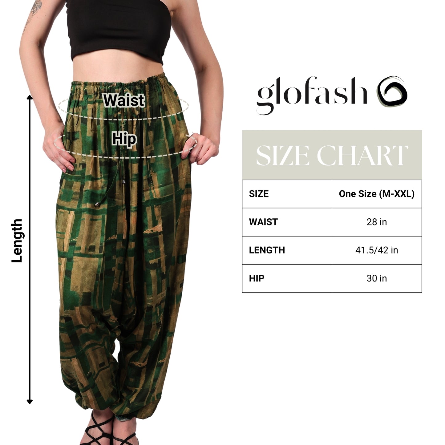 Women's Boho Harem Pants – Chic Pants with Pockets, Easily Transforms into a Jumpsuit, Ideal for Yoga and Beach Outings.