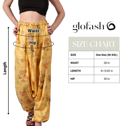 Women's Boho Harem Pants – Fashionable and Relaxed Lounge, Yoga, and Beach Pants with Handy Pockets.