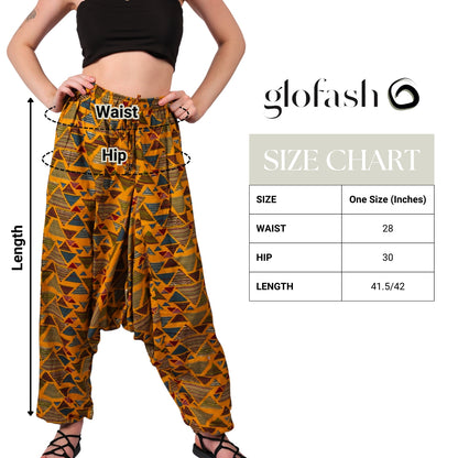 Boho Chic Harem Pants for Women – Casual Yoga & Lounge Pants with Handy Pockets