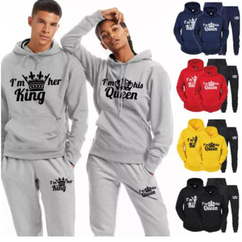 Couples Sports Suit Sweatshirt Hoodie - Casual Fit for Him & Her - Fashionzapp - FashionZapp.com