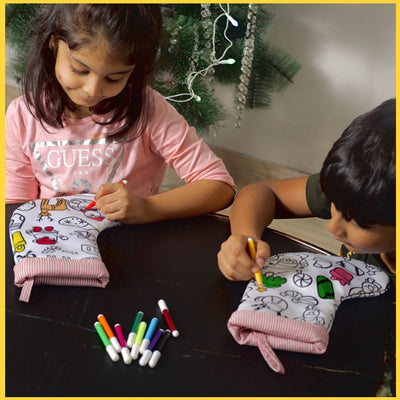 Creative Kids' DIY Coloring Christmas Stocking: A Splash of Holiday Fun!