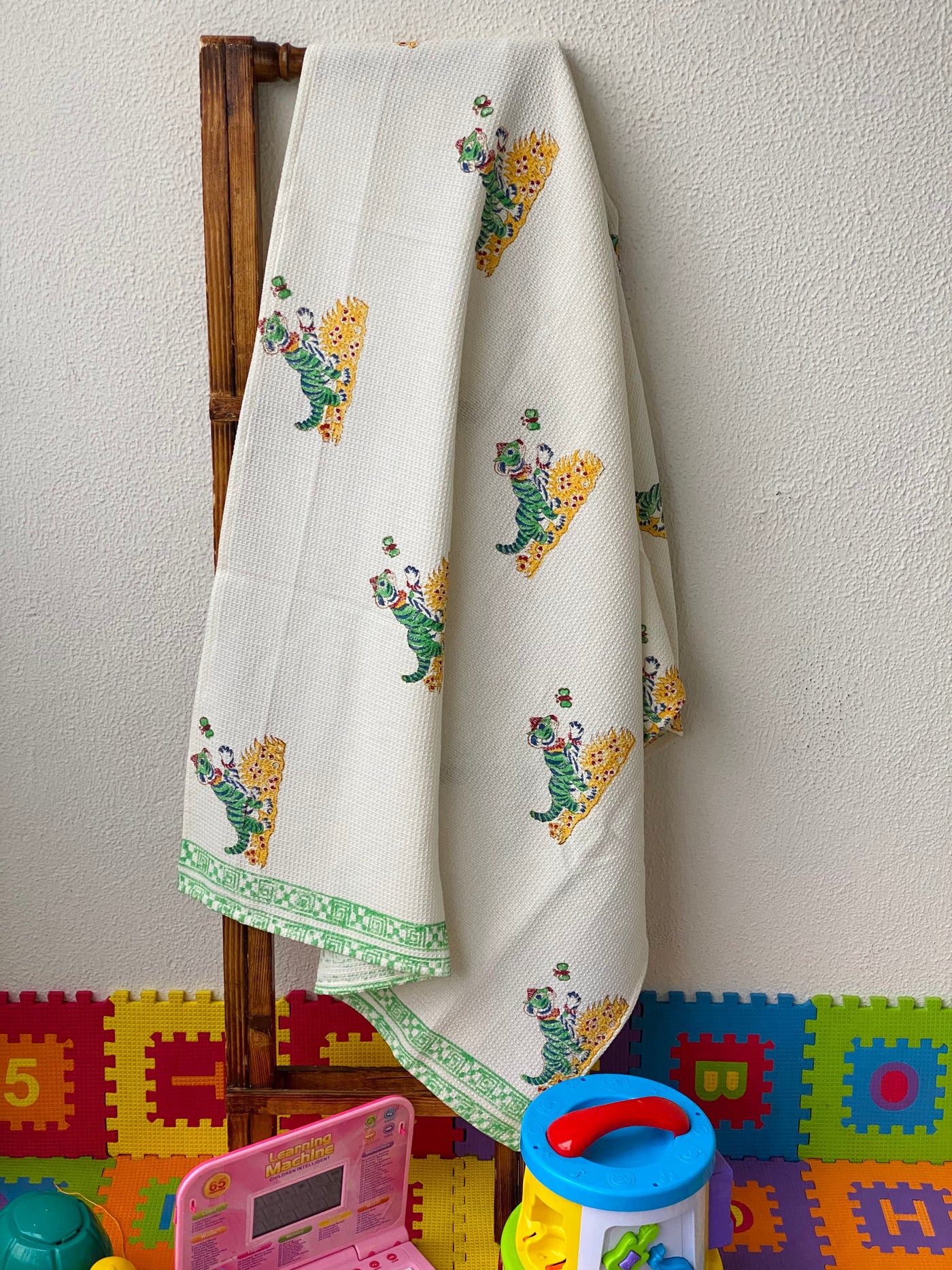 Handblock Print Fine Cotton Towel for kids