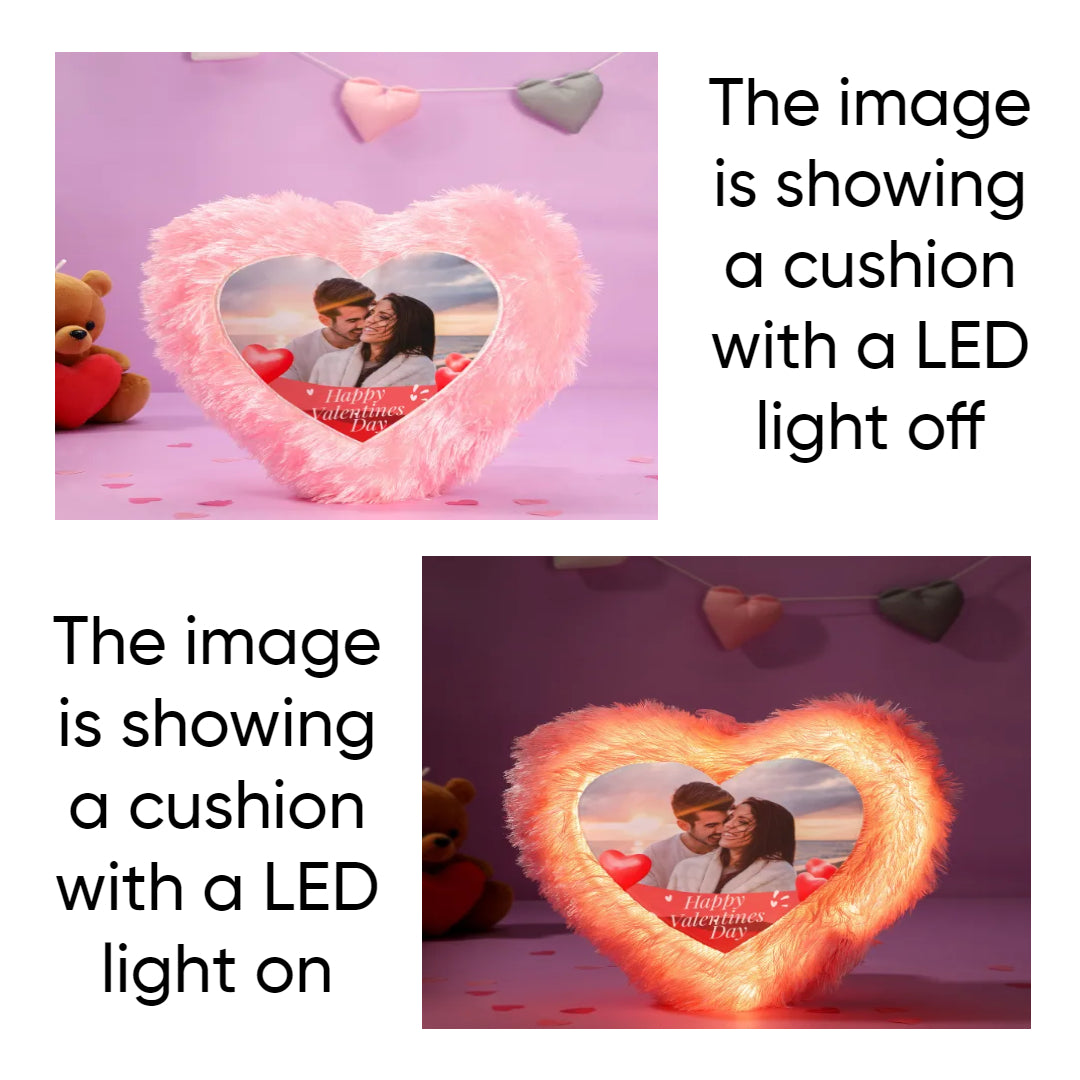 Special Personalized LED Cushion | Customizable Light-Up Pillow