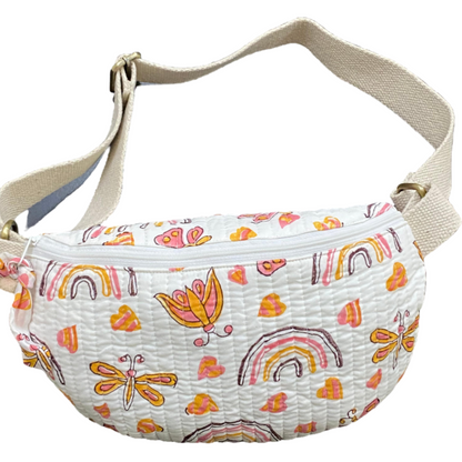 Lightweight Cotton Sling Bag - Ideal for Travel and Adventures