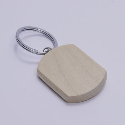 Wooden Engraved Personalized Keychain