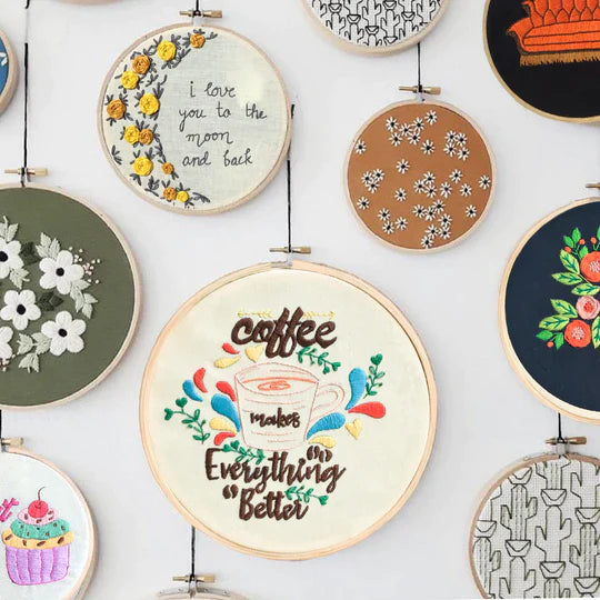 Urban lifestyle Handmade Embroidery Hoop